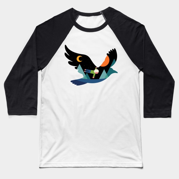 I Believe I Can Fly Baseball T-Shirt by AndyWestface